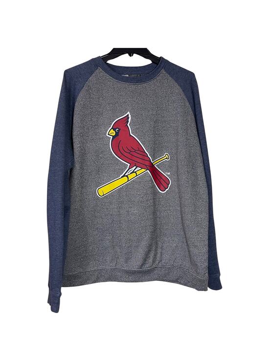 SL Other - St Louis Cardinals Sweatshirt Adults Size XL Blue Gray Raglan Long Sleeve Logo